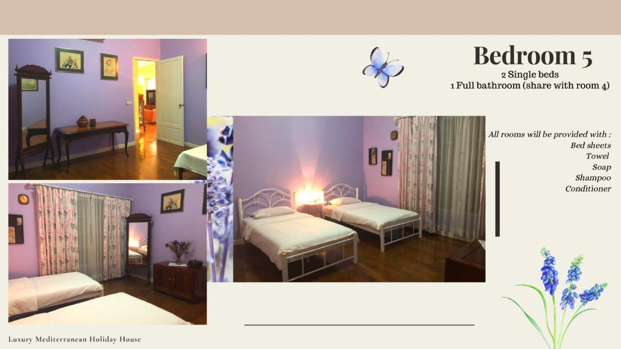 300M From Beach - Luxury Mediterranean Holiday House - Pets Welcome Bang Sare Luaran gambar